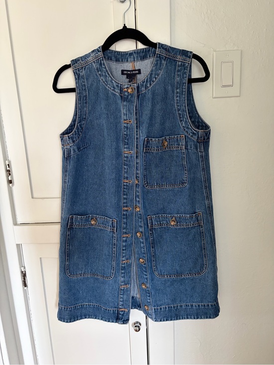 Veronica Beard Dresses & Skirts - Veronica Beard Blue Denim Button-Front Vest